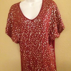 🐞Studio Y sequin top size small.
